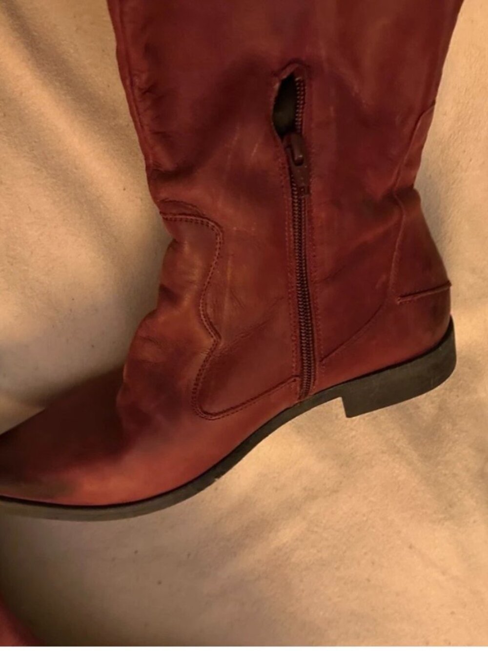 Free People Brenna Leather Over The Knee Boots sz EU 39 - Picture 6 of 8